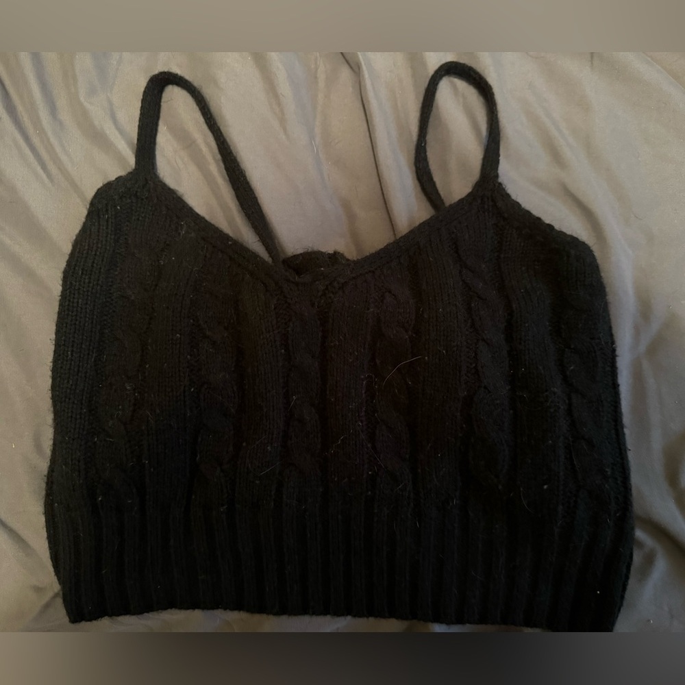 Knitted crop top